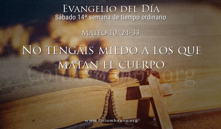 Mateo 10, 24-33 Mateo 10, 24-33