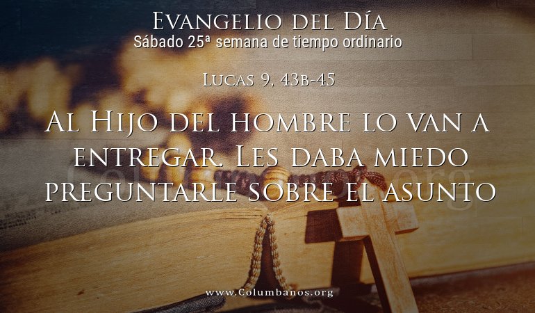 Lucas 9, 43b-45