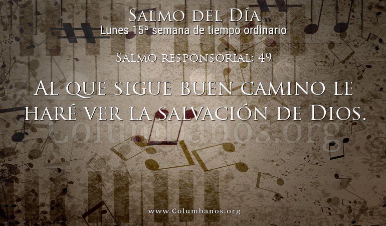 Salmo responsorial: 49