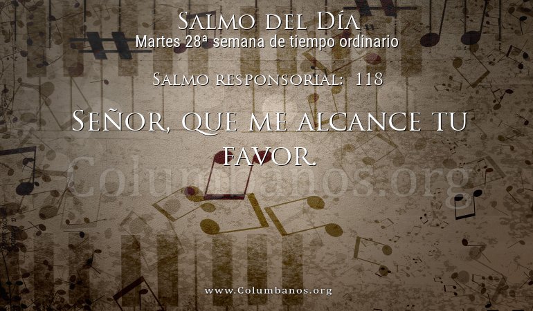 Salmo responsorial: 118 Salmo responsorial: 118