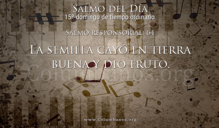 Salmo responsorial: 64
