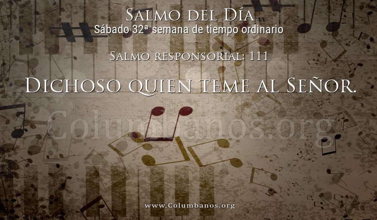 Salmo responsorial: 111