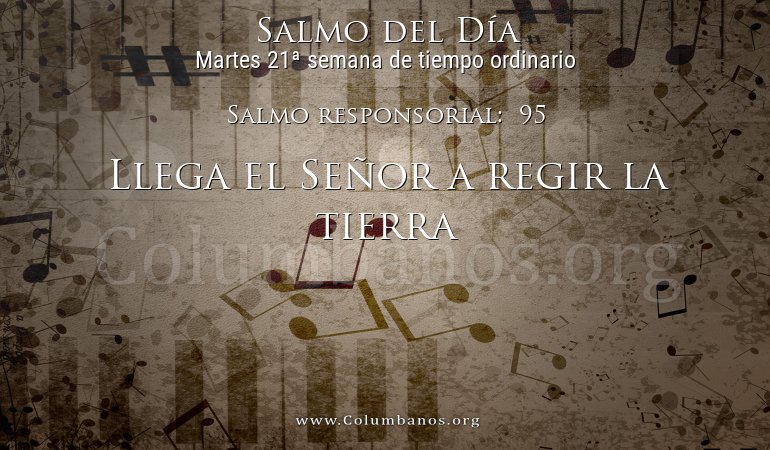 Salmo responsorial:  95