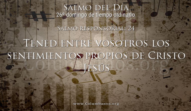 Salmo responsorial: 24