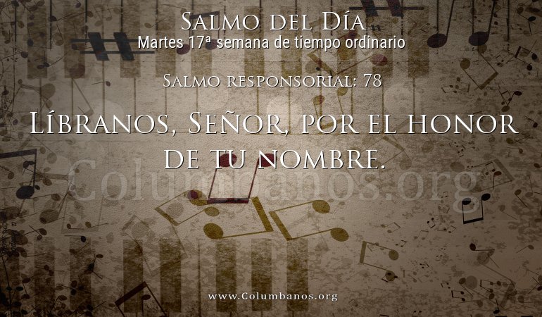 Salmo responsorial: 78
